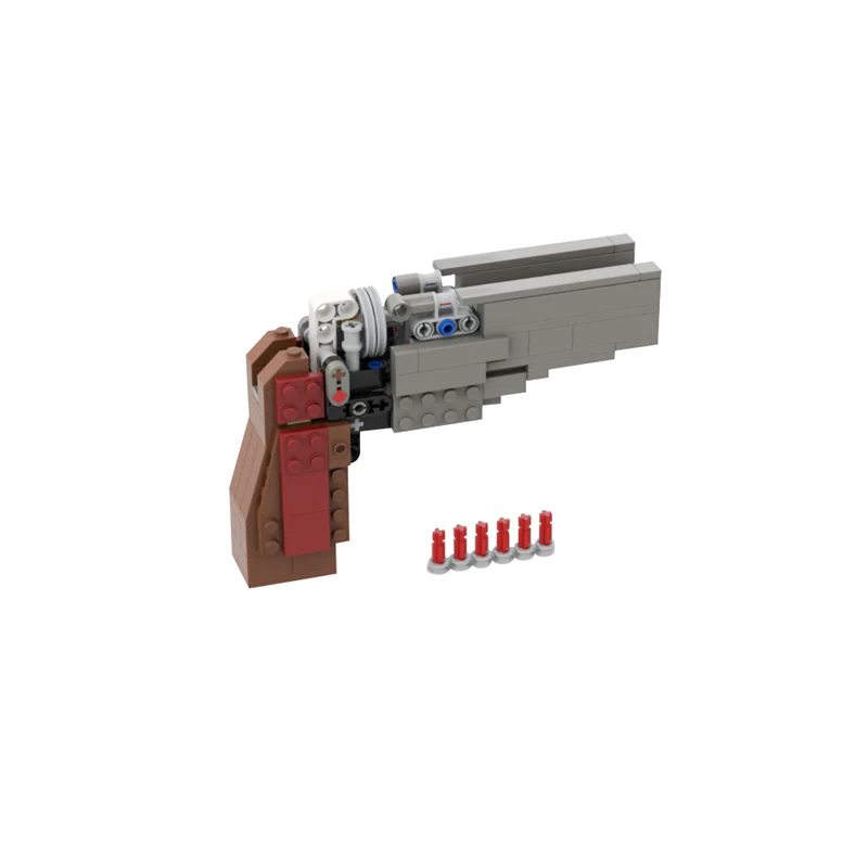 GOBRICKS MOC 184842 Working 6 Shot Revolver - YWOBB