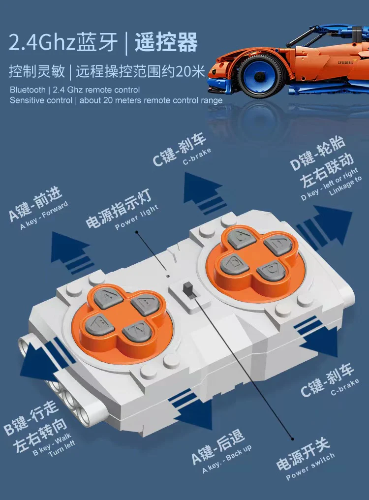 Mould King 13098 Speedtail - YWOBB