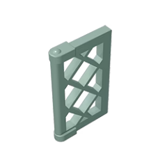 GOBRICKS GDS-790 Pane for Window 1 x 2 x 3 Lattice with Thick Corner Tabs - YWOBB