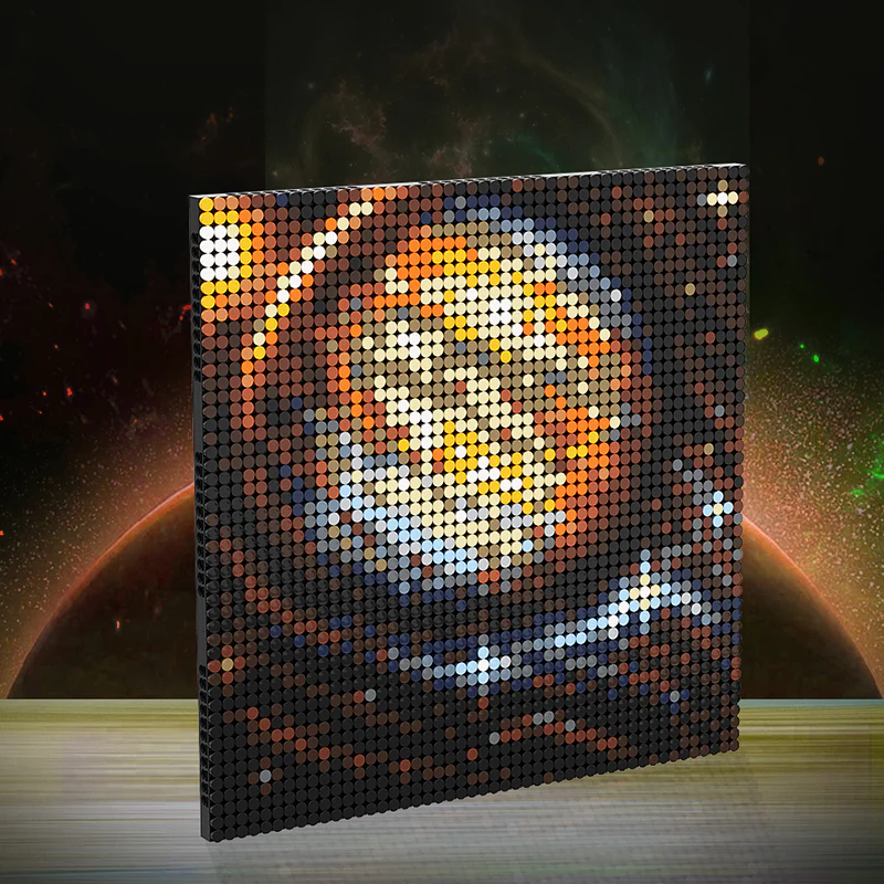 GOBRICKS MOC A0321Y01 Space Canvas - Night Sky - YWOBB