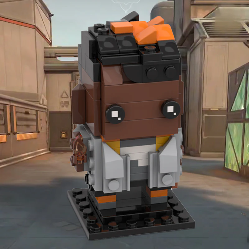 GOBRICKS MOC 116274 VALORANT Phoenix Brickheadz - YWOBB