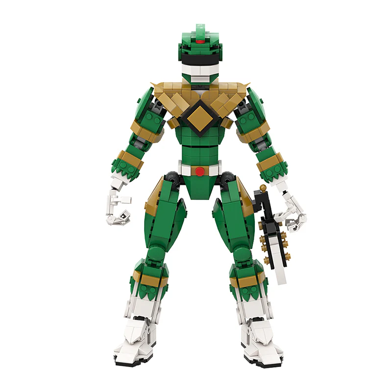 GOBRICKS MOC A1037 Green Ranger - Power Rangers - YWOBB