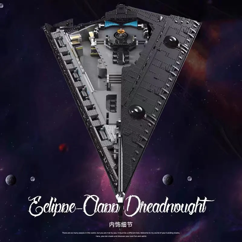 Mould King 21004 UCS Eclipse-class Dreadnought OVP US Warehouse Version - YWOBB
