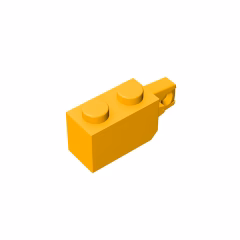 GOBRICKS GDS-826 Hinge Brick 1 x 2 Locking with 1 Finger Vertical End - YWOBB