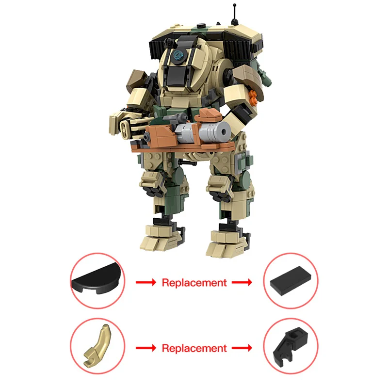 GOBRICKS MOC 166870 Scorch Titanfall 2 - YWOBB