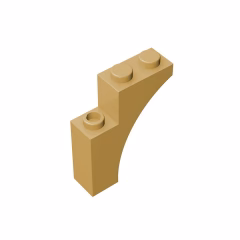 GOBRICKS GDS-717  Arch 1 x 3 x 3 - YWOBB