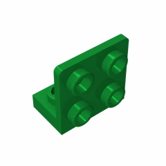 GOBRICKS GDS-642 Bracket 1 x 2 - 2 x 2 Inverted - YWOBB