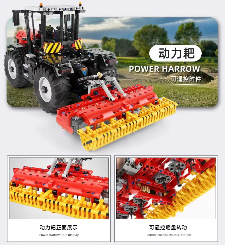 Mould King 17020 RC Tractor Fastrac 4000er series OVP EU Warehouse Version - YWOBB