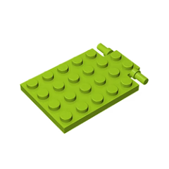 GOBRICKS GDS-844  Modified 4 x 6 with Trap Door Hinge - YWOBB