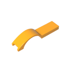 GOBRICKS GDS-90159 Vehicle Mudguard 1 x 4 1/2 - YWOBB