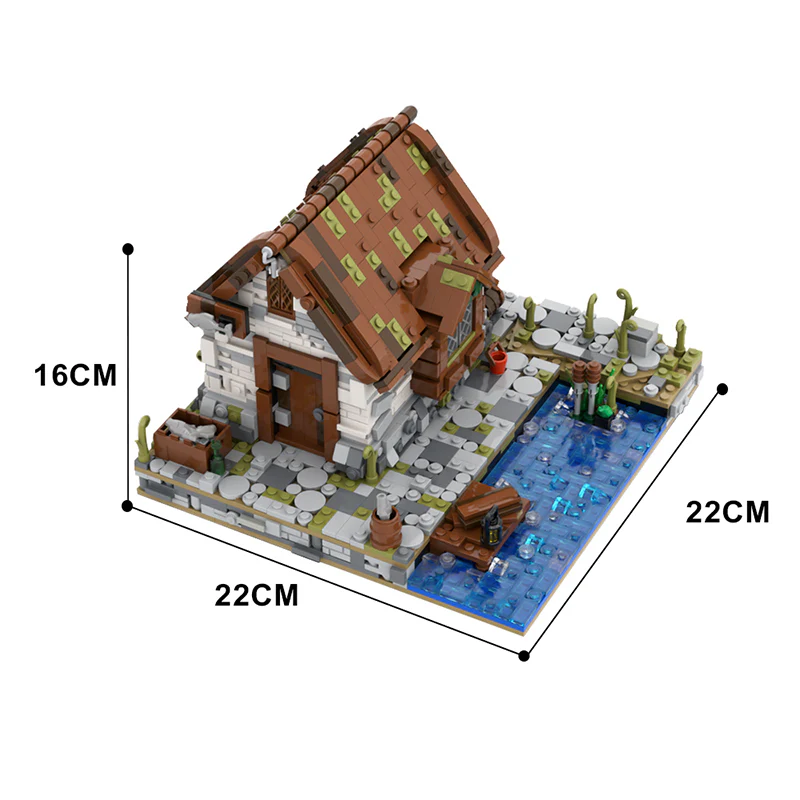 GOBRICKS MOC 136699 Fisherman's House - YWOBB