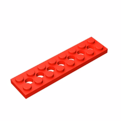 GOBRICKS GDS-699  Plate 2 x 8 with 7 Holes - YWOBB