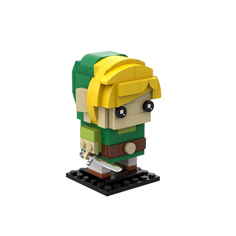 GOBRICKS MOC 79861 LINK (The Legend of Zelda: Four Swords Adventures) - YWOBB