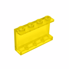 GOBRICKS GDS-787 Panel 1 x 4 x 2 with Side Supports - Hollow Studs - YWOBB