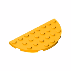 GOBRICKS GDS-706  Round Half 4 x 8 - YWOBB