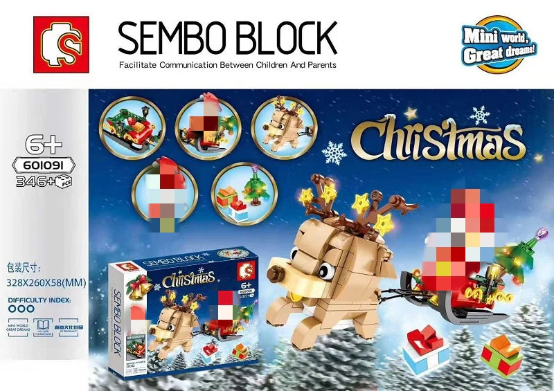 SEMBO 601090-601092 Merry Christmas gift Santa Claus - YWOBB