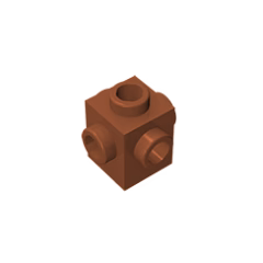 GOBRICKS GDS-650  Modified 1 x 1 with Studs on 4 Sides - YWOBB