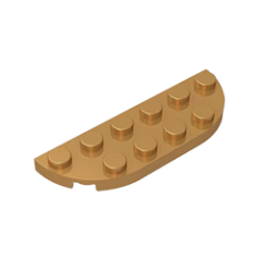 GOBRICKS GDS-899  Round Corner 2 x 6 Double - YWOBB