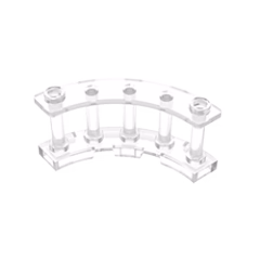 GOBRICKS GDS-880 Fence 4 x 4 x 2 Quarter Round Spindled with 2 Studs - YWOBB