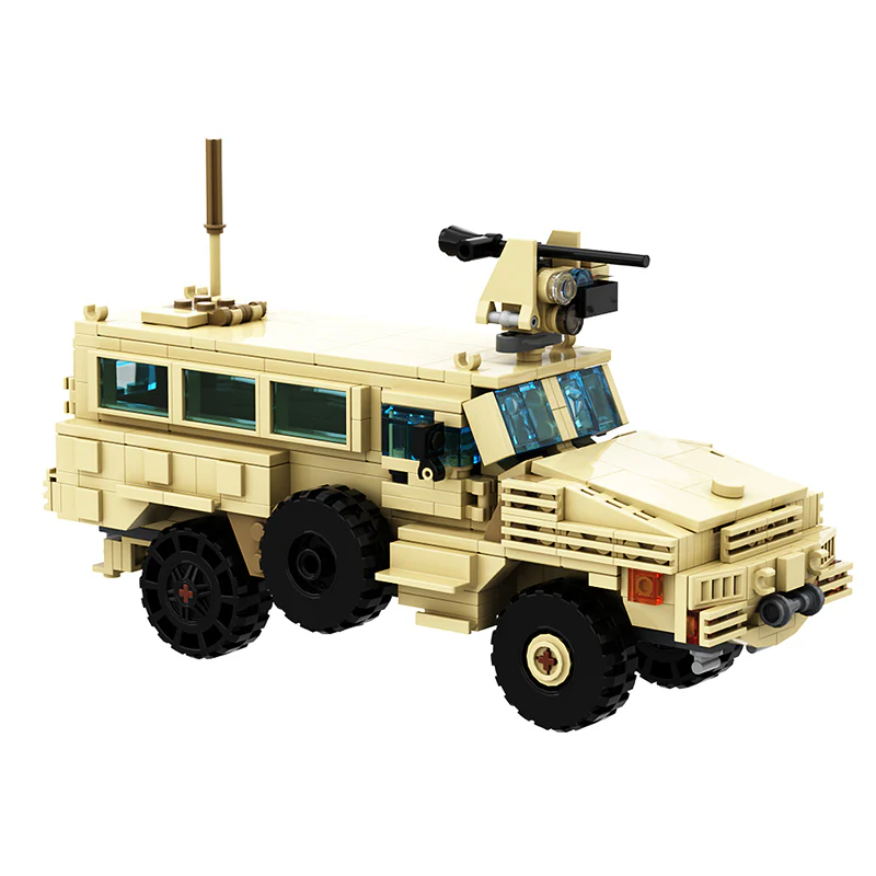 GOBRICKS MOC 131385 RG-31 Mk.5E Cat.1 MRAP - YWOBB