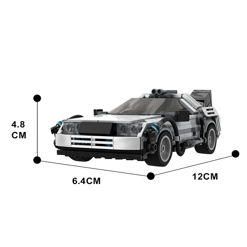 GOBRICKS MOC 108607 DeLorean Time Machine - YWOBB