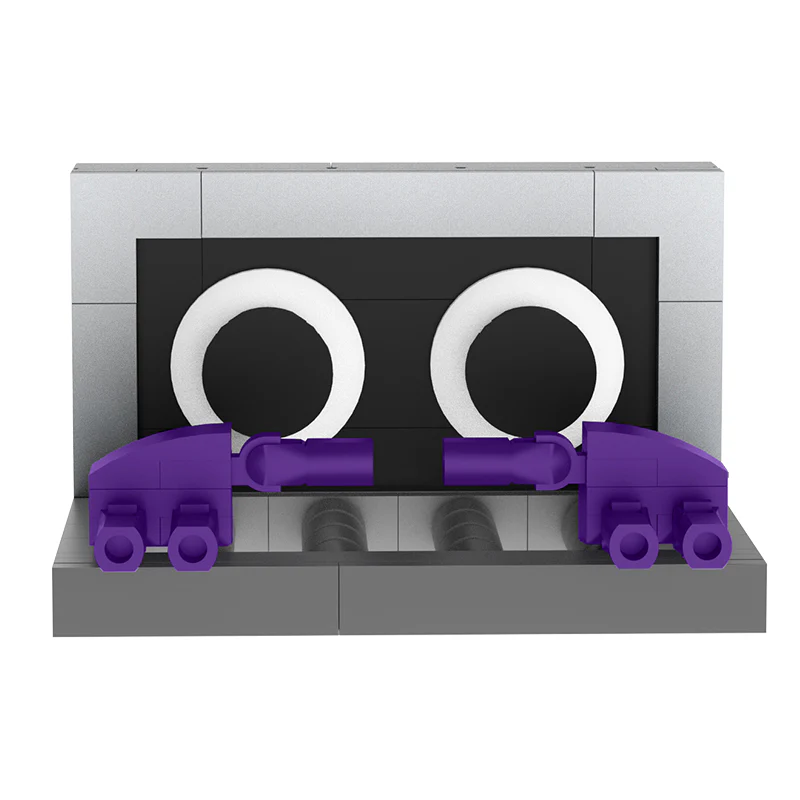 GOBRICKS MOC A0056 Rainbow Friends-Purple - YWOBB