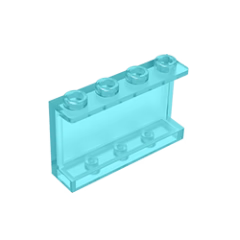 GOBRICKS GDS-787 Panel 1 x 4 x 2 with Side Supports - Hollow Studs - YWOBB
