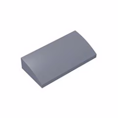 GOBRICKS GDS-859  Curved 2 x 4 x 2/3 with Bottom Tubes - YWOBB