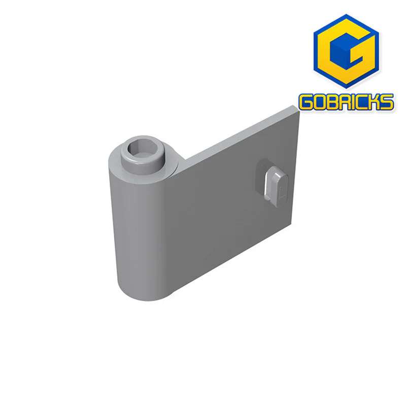 GOBRICKS GDS-1140 Door 1 x 3 x 2 Left - Open Between Top and Bottom Hinge - YWOBB
