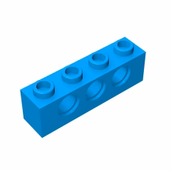 GOBRICKS GDS-625  Brick 1 x 4 with Holes - YWOBB