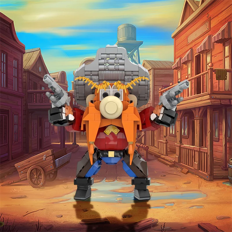 GOBRICKS MOC 174661 Looney Tunes YOSEMITE SAM - YWOBB