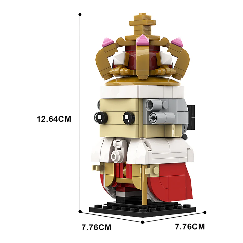 GOBRICKS MOC 136828 King George III Brickheadz - YWOBB