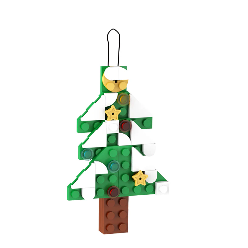 GOBRICKS MOC A0076Y01 Christmas pendant-christmas tree - YWOBB