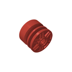 GOBRICKS GDS-1157 Wheel 18mm D. x 14mm with Pin Hole, Fake Bolts and Shallow Spokes - YWOBB