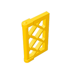 GOBRICKS GDS-790 Pane for Window 1 x 2 x 3 Lattice with Thick Corner Tabs - YWOBB