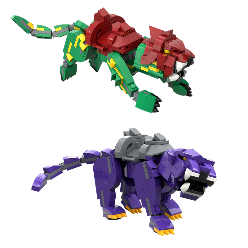 GOBRICKS MOC 18002 Masters of The Universe (He-Man) Battle Cat & Panthor - YWOBB