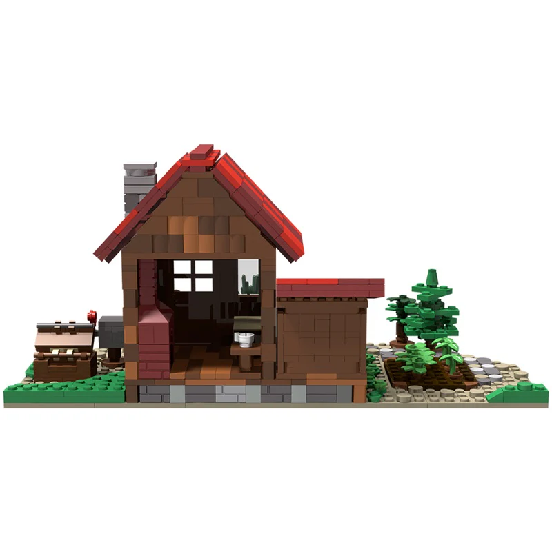 GOBRICKS MOC 125029 stardew valley farmhouse - YWOBB