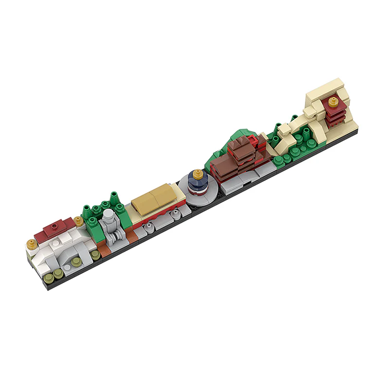 GOBRICKS MOC A0162Y01 China Skyline A - YWOBB