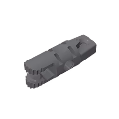 GOBRICKS GDS-1142 Hinge Cylinder 1 x 3 Locking with 1 Finger and 2 Fingers on Ends, 9 Teeth, without Hole - YWOBB