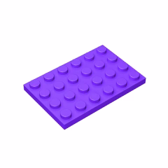 GOBRICKS GDS-520 Plate 4 x 6 - YWOBB