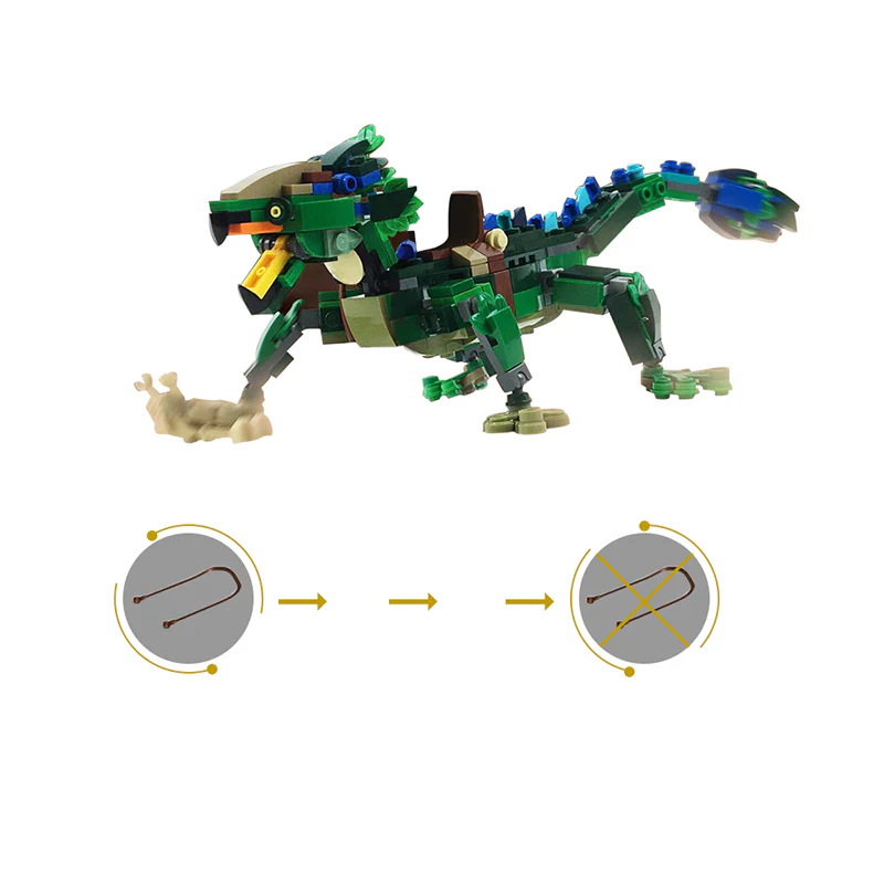 GOBRICKS MOC 124970 Pau'an Lizard Pal! - YWOBB