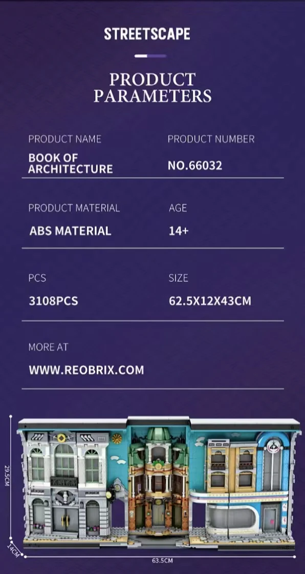 Reobrix 66032 Streetscape Book of Architecture - YWOBB