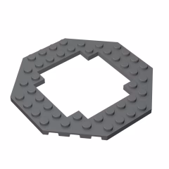 GOBRICKS GDS-1186 Modified 10 x 10 Octagonal with 6 x 6 Open Center - YWOBB