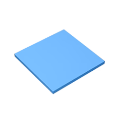 GOBRICKS GDS-1116 Tile 6 x 6 with Bottom Tubes - YWOBB