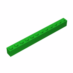 GOBRICKS GDS-538 Brick 1 x 12 - YWOBB