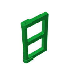 GOBRICKS GDS-792 Pane for Window 1 x 2 x 3 with Thick Corner Tabs - YWOBB