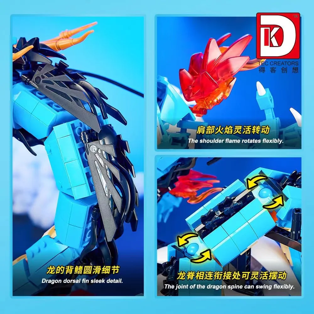 DK 5011 One Piece Kaido Blue Dragon Form - YWOBB