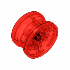 GOBRICKS GDS-1229 Wheel 43.2mm D. x 26mm Technic Racing Small 6 Pin Holes - YWOBB