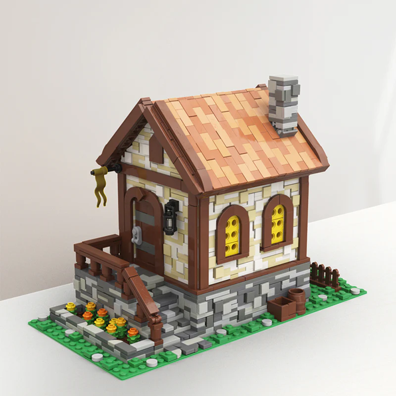 GOBRICKS MOC 113221 Medieval Hut - YWOBB
