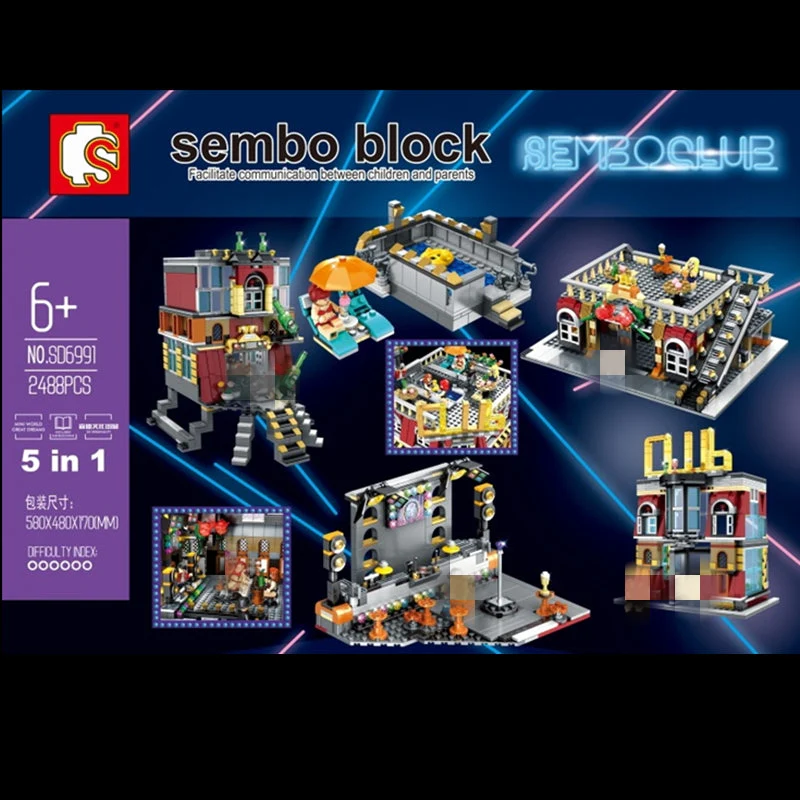 Sembo SD 6991 5 in 1 Nightclub with light and USD connecter - YWOBB